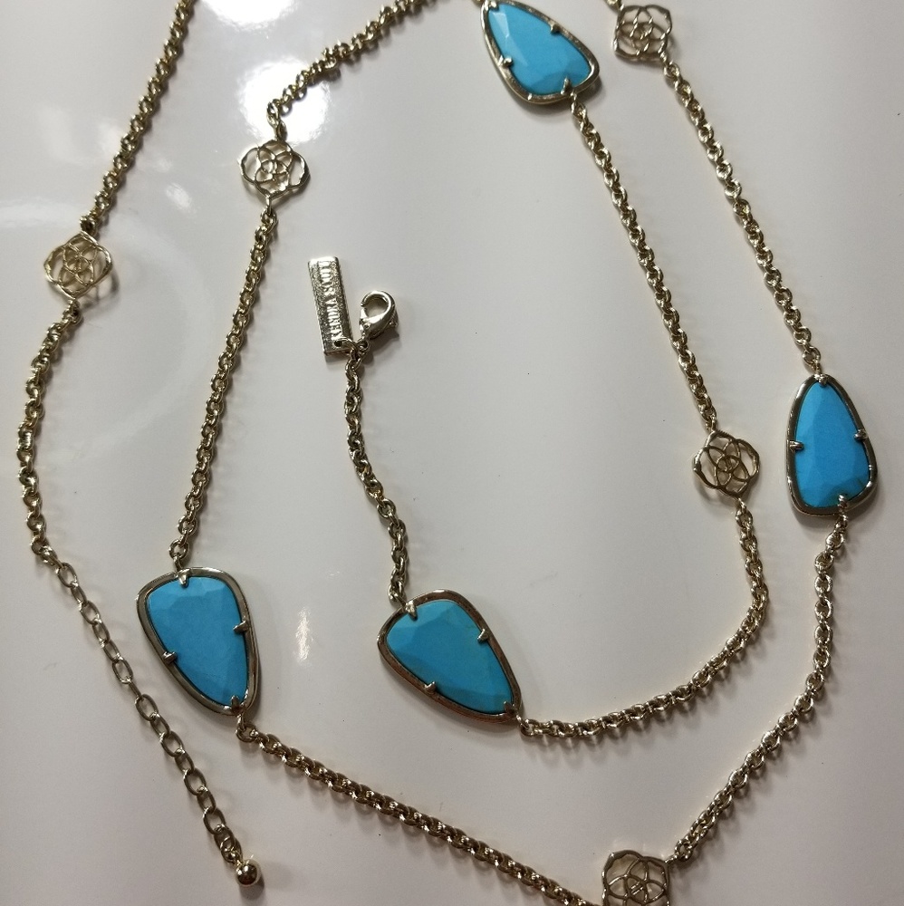 Kendra Scott Turquoise Kinley Necklace